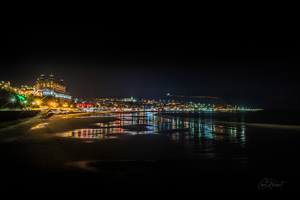 Scarborough By Night Wall Art by Carol Herbert