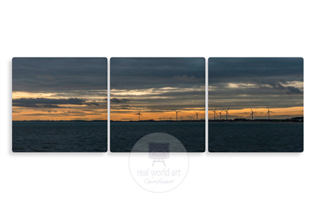 Westermost Sunset Triptych Canvas Wall Art